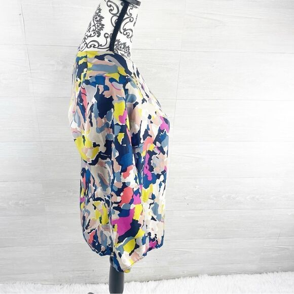 Boden Eliza Floral Silk Blend 3/4 Slreves Silk Blend Top - Picture 5 of 9